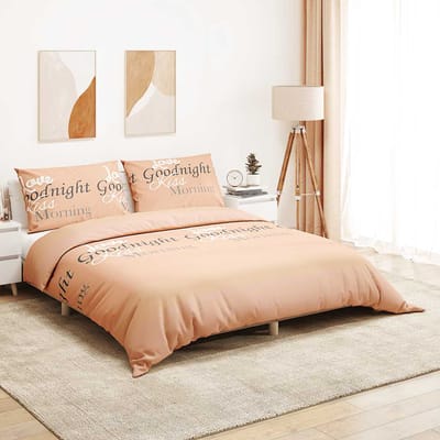 vidaXL - Dekbedovertrekset - 200x200 - cm - katoen - roze
