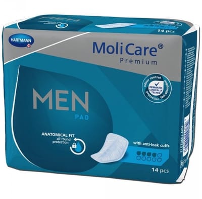 Hartmann Molicare Premium Men Pads 4 druppels - 12 pakken van 14 stuks