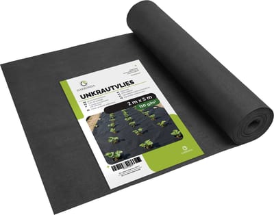 Garronda Worteldoek 150 g/m² Zwart 2 x 5 m – Waterdoorlatend, UV-bestendig GD-SYN-Vlies150