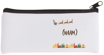 Akyol - kerst vliegende rendieren met eigen naam Etui - Kerstmis - kerst beker - winter - kerst - christmas - kerst cadeau - 20 bij 9 cm
