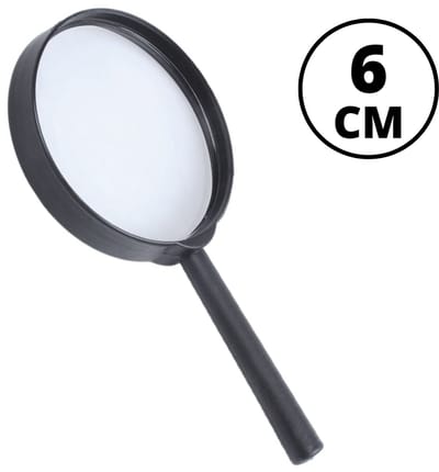 Vergrootglas - Insectenloep - 60mm met 5x Vergroting - Loep - Leesloep - Zwart