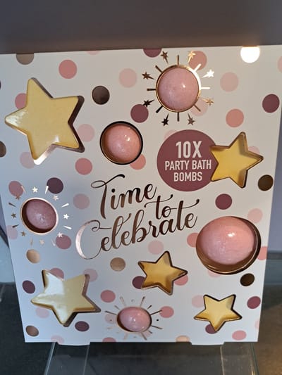 time to celebrate - 10 st bruisballen - vanille - bloemen - honing - sterren - leuk kado - geschenk kerst - vriendin -