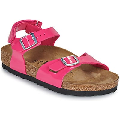 BIRKENSTOCK  Platte sandalen Rio AS Kids BF Patent Fuchsia Tulip