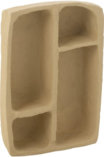 J-Line wandrek Flint - papier maché - naturel - small