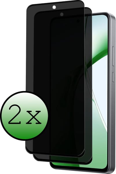 Screenprotector - 2 Stuks Geschikt voor OnePlus Nord CE4 - Privacy Filter - Beschermglas - Gehard Glas - Tempered Glass - Screen Protector