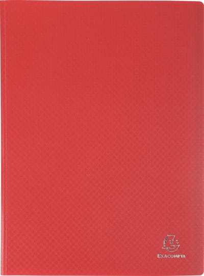 Exacompta 15x Showalbum met vaste rug - PP - 30 tassen - 60 zichten - A4 - Rood - 8535E