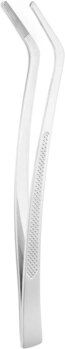 HENDI Gebogen keukenpincet – ergonomische greep – 240 mm – vaatwasmachinebestendig – roestvast staal