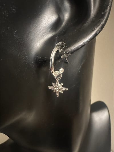 zilverkleurige oorringetjes met bloemetje| Make up | Parfum | Moederdag | Verjaardagscadeau| Cadeautje| Valentijnsdag| Kado | sieraden | vaderdag | oorbellen | oorsieraden