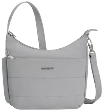 Travelon Roam Medium Anti-diefstal Crossbody Tas - Lichtgrijs