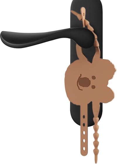 Deur Slam Silencer - Deurknopbeschermer Koala - Stille Omgeving Creëren - Schattig Dierenontwerp - 18 x 8 cm - Donkere Koffie