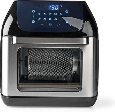 Nedis Airfryer Oven XXL – 12L – Digitaal – Heteluchtfriteuse - Tijdschakelaar – 1500 W – Zwart