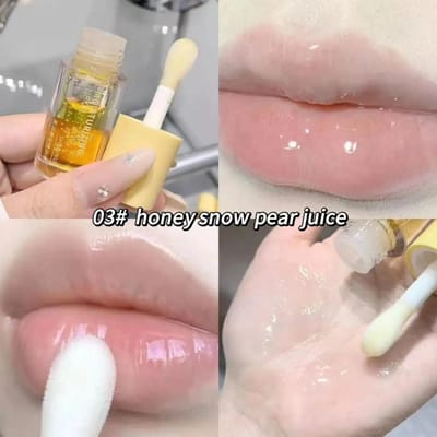 Brillant à lèvres hydratant Water Light Gelée transparente Huile pour les lèvres aux fruits Miroir Soin des lèvres hydratant et repulpant Maquillage