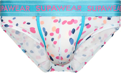 SUPAWEAR Sprint Brief Ditsy Dots - MAAT M - Heren Ondergoed - Slip voor Man - Mannen Brief