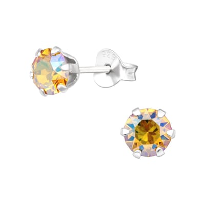 Amanto Oorbellen Elka AB Jonquil - 925 Zilver E-coating - ∅5mm