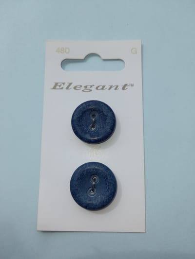 Knoop blauw rond Elegant nr. 480