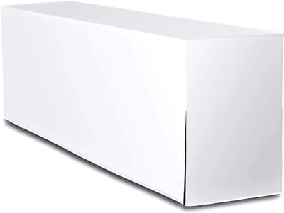 Biertafelhoes Premium - Tafelkleed Elastisch - Feestelijk Gebruik - Waterafstotend Stofgewicht - 220x60x70 cm - Wit