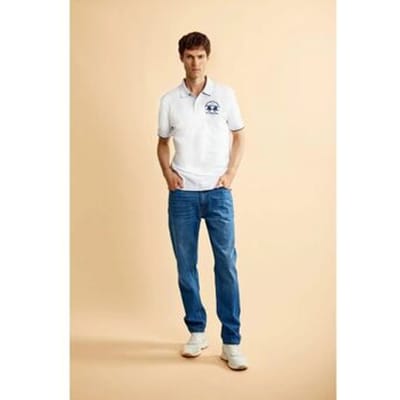 T-shirt La Martina CCMP11 PK001-0001 OPTIC WHITE