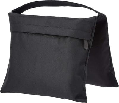 Verzwaarde Zandzakken - Stabiliteitsankers Gewichtszakken - Buiten Stabiliteit - Winddichte Draagbare Ankers - 24.8 x 12.3 x 2.7 cm - Zwart