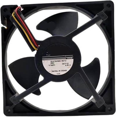 Ventilator - Koeler - Koeling - 12V - 125 cm - Zwart