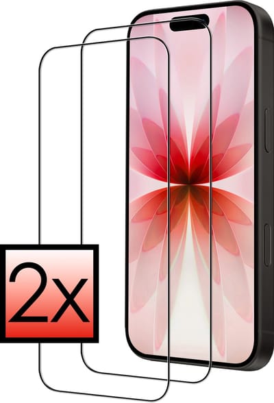 Screenprotector - 2 Stuks - Geschikt voor Apple iPhone 17 - Full Cover - Beschermglas - Gehard Glas - Tempered Glass - Screen Protector