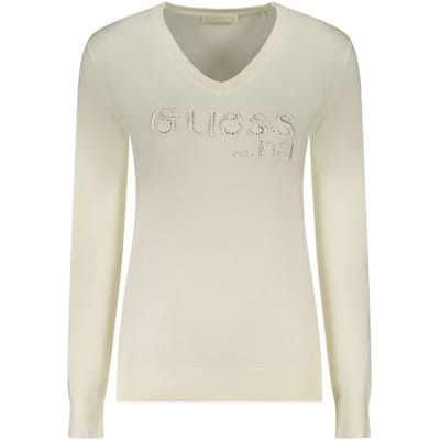 Guess Jeans Bianco Viscose Dames Langzaam Shirt