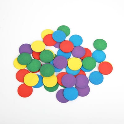 50 Stuks Houten Stukken Puzzel Bordspel Kleurrijke Schaakstukken Voor Diy Spel Accessoires 25 Mm blue