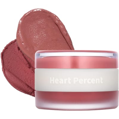 Heart Percent Dote On Mood Custom Lip Cheek Mat Glans Gezond & [Tweekleurig] (Mistpot) & (Glans Balsem) [#02. Koraal] pink