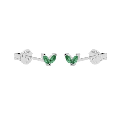 Karma Oorknoppen Tiny Double Leaves Groen