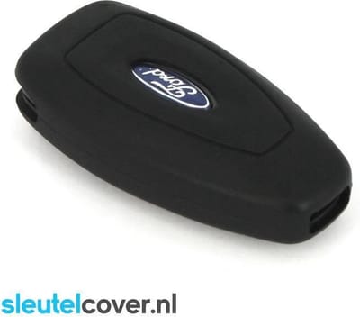 Autosleutel Hoesje geschikt voor Ford - SleutelCover - Silicone Autosleutel Cover - Sleutelhoesje Zwart