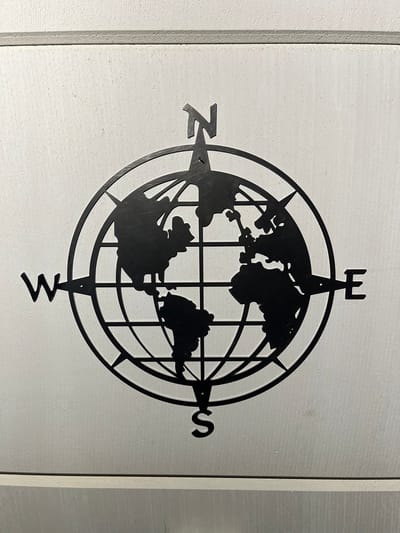 Metalen wanddecoraties - De wereldkaart - Wandecoratie van metaal