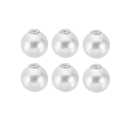 6 Luxe -Anti prik -oorbel achterkant- parel- zilverkleur- Charme Bijoux
