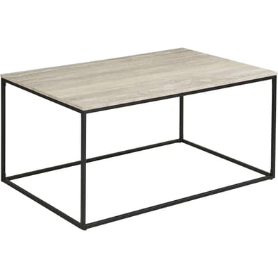 House Nordic Salontafel Vita - Rechthoekig Zwart Travertin - 90x60x45cm