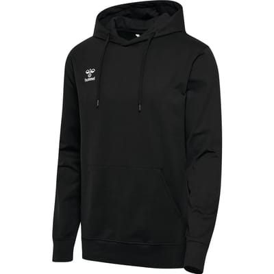 Hummel Herren Hoodie met Kangoeroezak en Logo-borduursel.