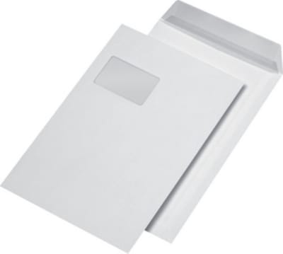 securitex enveloppen c4 wit met venster 130gr