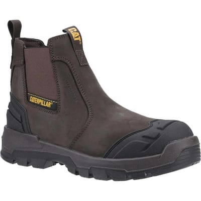 Caterpillar Heren Striver XL Leren Veiligheidsschoenen 10 UK geel/bruin
