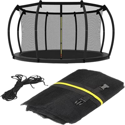 Trampoline Veiligheidsnet - Vervangend Net - Buiten Spelen - Weerbestendige Bescherming - 6 Streken
