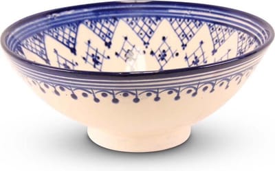 Safaary - Marokkaanse Schaal Blauw Zerbia Mya Ø 25 x 10cm
