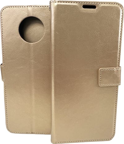 Bookcase Geschikt voor: Nokia G50 Goud - portemonnee hoesje - ZT Accessoires