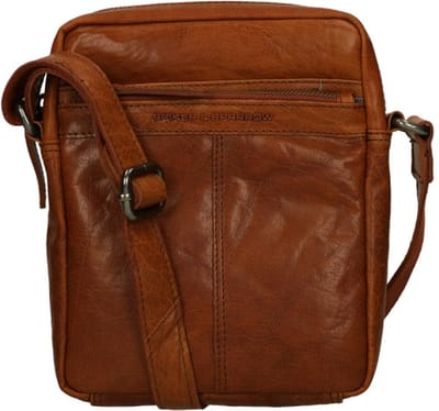 Spikes & Sparrow Bronco Kleine Schoudertas Heren - Leer - Cognac