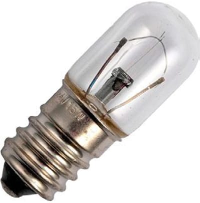 Signaallamp E14 30V 5W - 166 mAh - Per stuk - T16 Gloeilamp Ø16mm - 45mm - 2500K - Dimbaar
