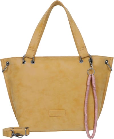 Fritzi aus Preußen Schoudertas Fritzi Vintage Shopper Honey Mustard Mosterdgeel