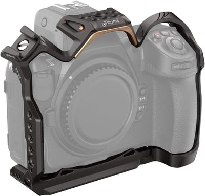 Aluminium Camera Cage voor Nikon Z8 met Snelle Ontgrendelplaat en Koud Shoe Bevestiging voor Microfoon en Verlichting - Ideaal voor Videografie en Fotografie
