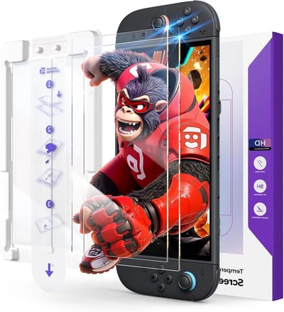 Set van 2 Screen Protectors voor Nintendo Switch 2 - Ultrahelder, 9H Hardheid, Vingerafdrukbestendig en Schokbestendig Accessoires