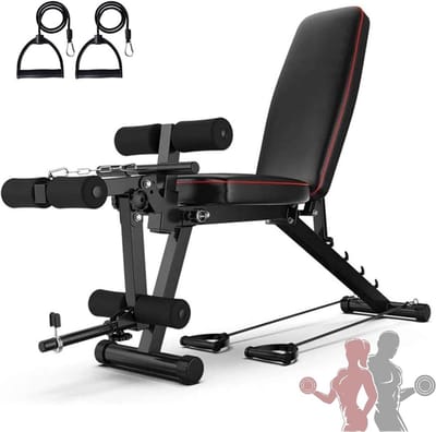 Verstelbare Gewicht Bank - Fitness Bank Halterbank - Thuis Krachttraining - Opvouwbaar Ontwerp - 118 x 48 x 111 cm
