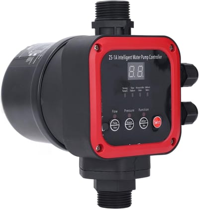 Slimme Waterpompcontroller - Intelligente Pompregelaar - Watersysteem Beheer - Vijf Prestatie Modi - Tot 10 Bar - Grijs