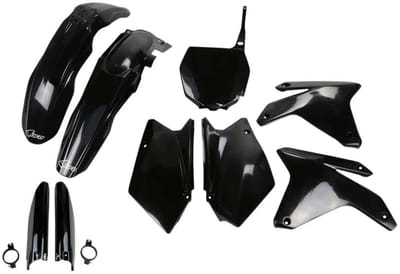 Ufo Suzuki Rmz 450 2005-2006 Sukit404f-001 Fork Protectors & Plastic Set Zwart