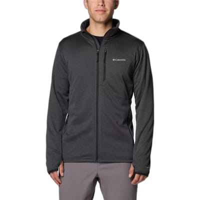 Columbia Park View™ Fleece Full Zip Men's Outdoorvest - black heather - Maat S