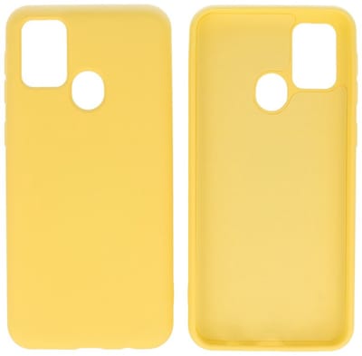 Hoesje Geschikt voor de Samsung Galaxy M31 - Fashion Color Backcover Telefoonhoesje - Geel