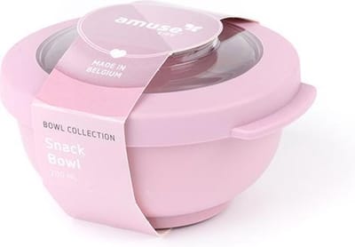Amuse Life Snack Bowl - Snackdoosje - Vershouddoos met Tritan Deksel - Onverwoestbaar - 200 ml - Roze