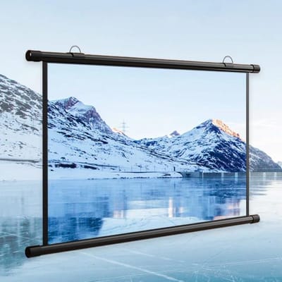 Projectiescherm - Filmscherm - Home Cinema - Draagbaar Opvouwbaar - 40 Inch 4:3 - Zwart
